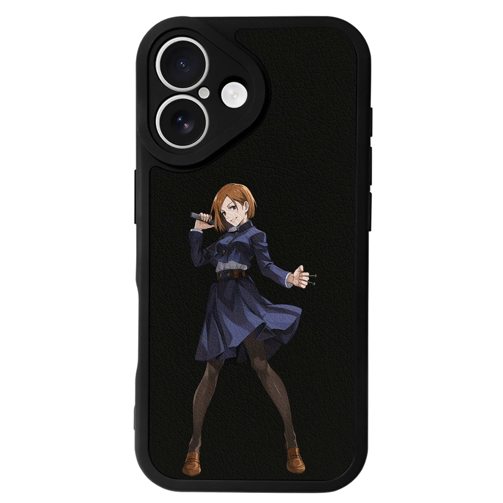 （画像用） 呪術廻戦 Jujutsu Kaisen 【iPhone 16シリーズ対応】シリコンスマホケース（レザー調） 材質：シリコン